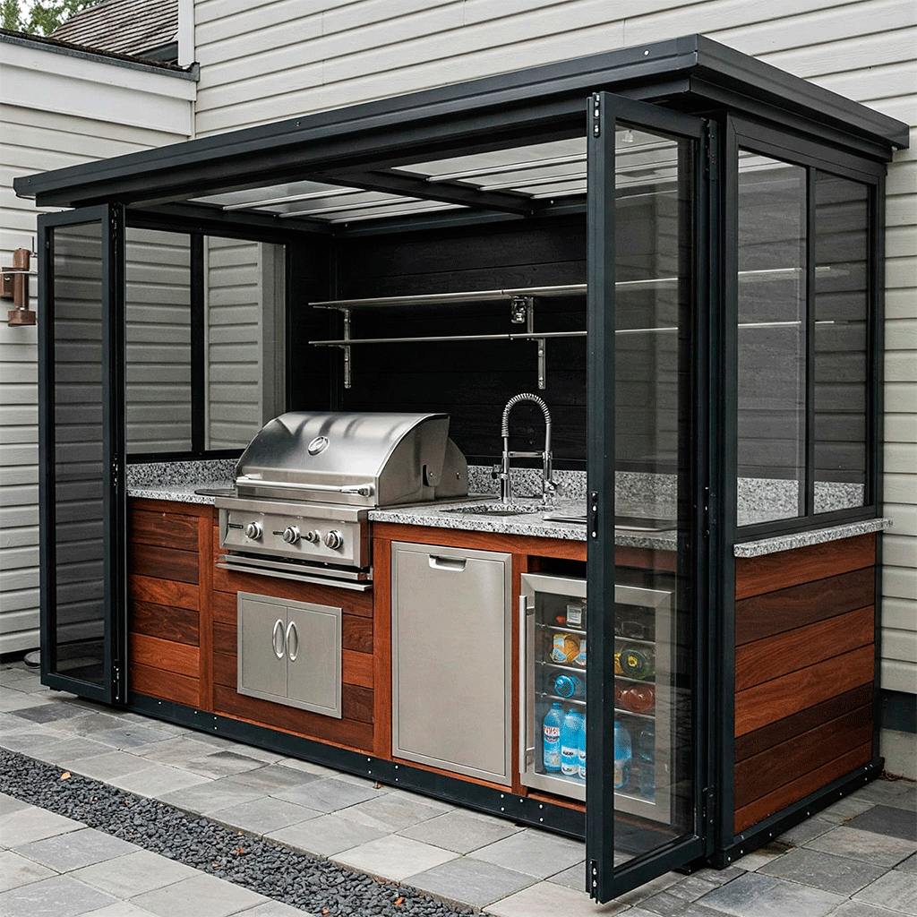 Enclosed-Outdoor-Kitchen