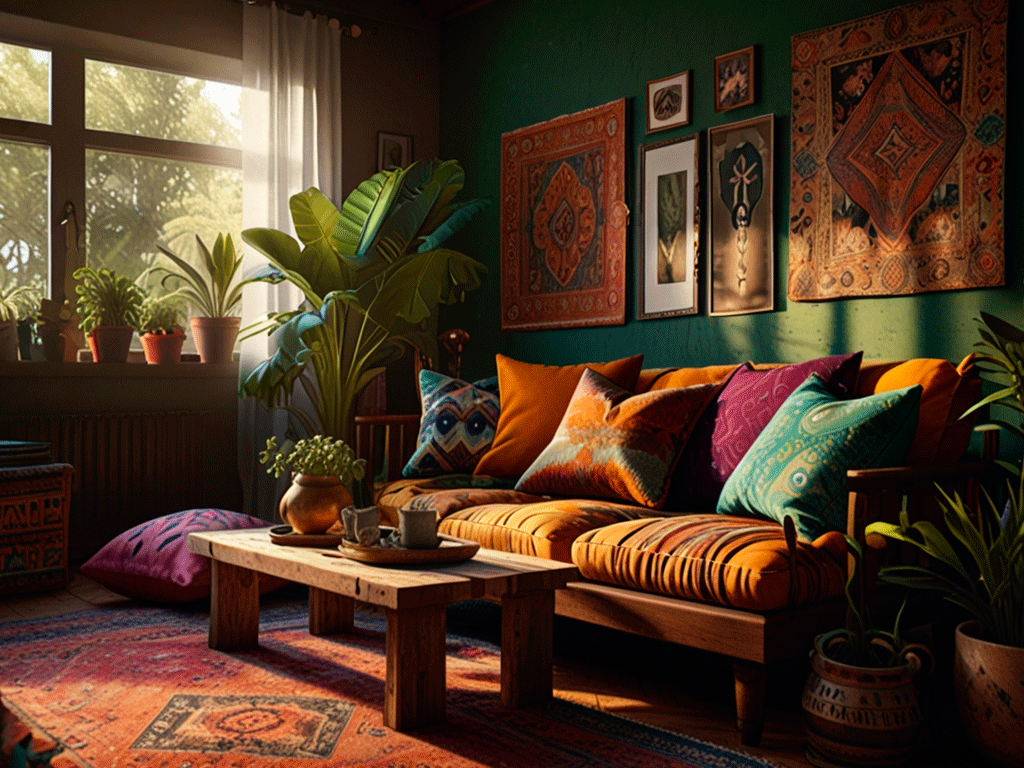 bohemian-and-eclectic-style-in-your-front-room-go-for-bold-colors-and-eclectic-decor-pieces